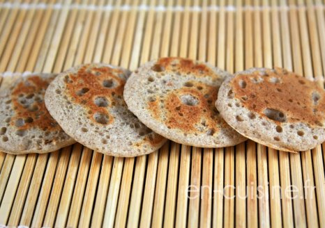 Recette mini blinis au Thermomix