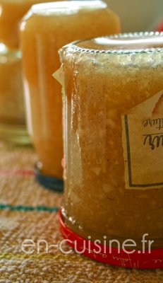 Recette confiture poire vanille à l'agar-agar au Thermomix