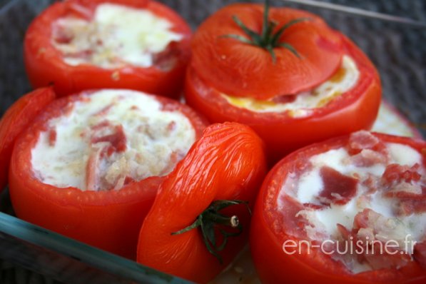 Recette oeufs en nid de tomate au Thermomix