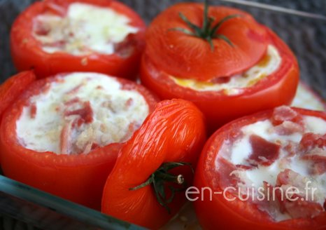 Recette oeufs en nid de tomate au Thermomix