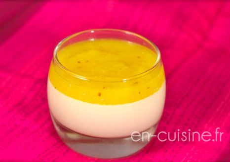 Recette panna cotta légère et coulis ananas au Thermomix