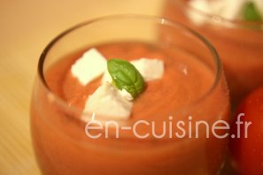 Recette gaspacho à la feta au Thermomix