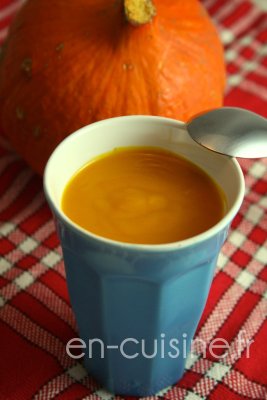 Recette velouté de potimarron au Thermomix