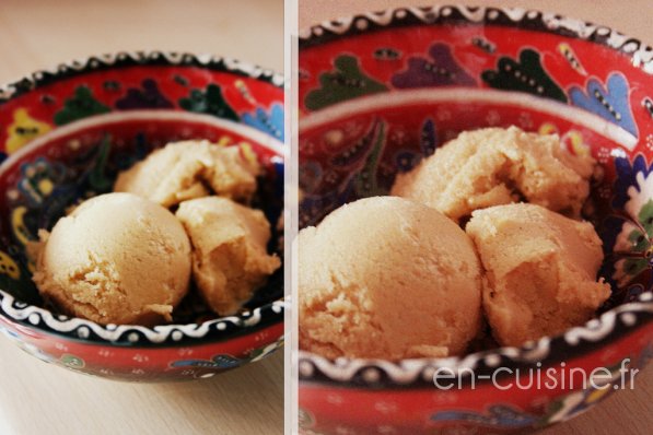 Recette crème glacée au caramel au beurre salé au Thermomix