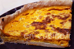 Recette tarte au potimarron et lardons au Thermomix