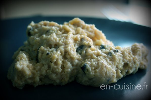 Recette polenta aux olives au Thermomix