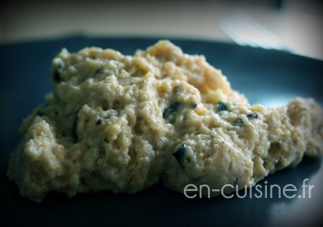 Recette polenta aux olives au Thermomix