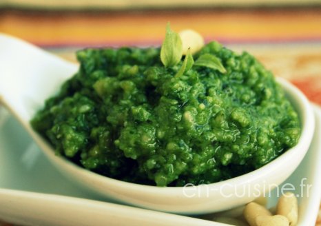 Recette pesto au basilic maison au Thermomix