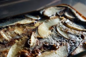 Recette clafoutis poire cacao léger au Thermomix