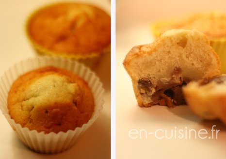 Recette muffins aux châtaignes coeur de crème de marrons au Thermomix