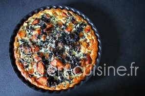 Recette tarte salée butternut, kale et Comté au Thermomix